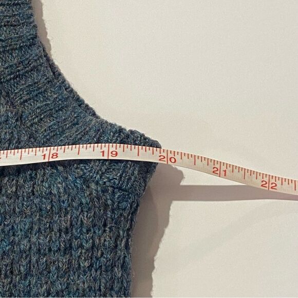 Vintage Hunt Club 100% Wool Twisted Knit Sweater Vest Blue Men's Size L-42/44 - Picture 4 of 11